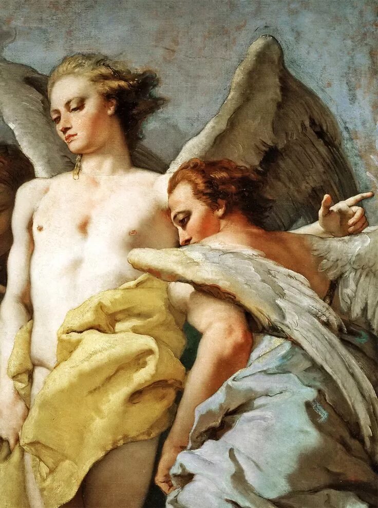 Three angels. Джованни Баттиста ангелы. Джованни Баттиста Тьеполо картины ангелы.