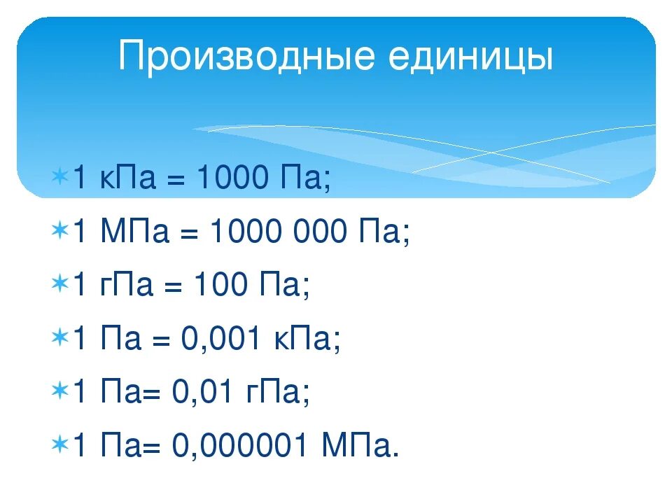 Килопаскали в паскали перевод