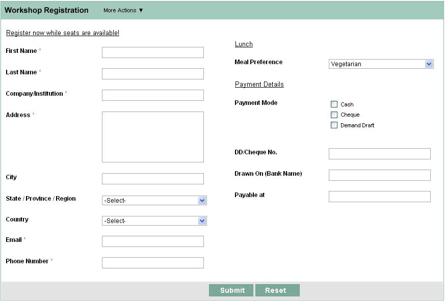 Most registrations