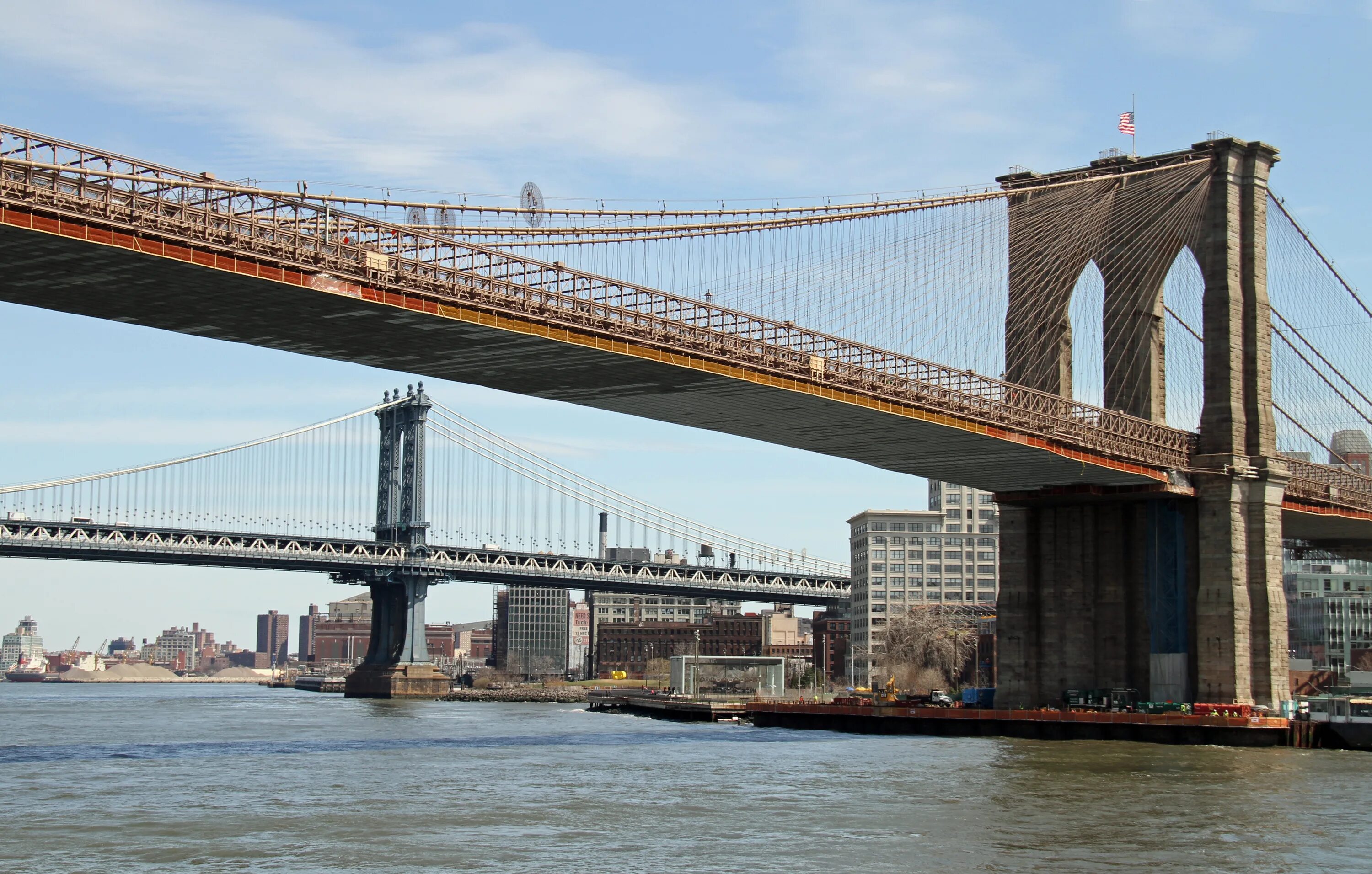 They the new bridge. Бруклинский мост Бруклин. Парк Бруклинского моста Нью-Йорк. Манхэ́ттенский мост в Нью-Йорке. “Манхэттен бридж”. Моста в Нью Йорке.