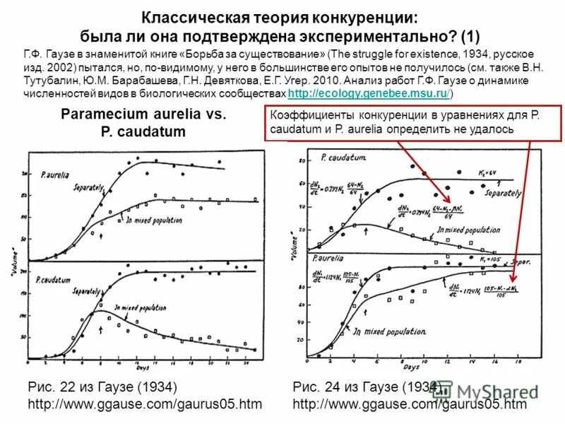 Эксперимент Гаузе с инфузориями. Опыт Гаузе с инфузориями. Принцип Гаузе график. Опыты г.ф. Гаузе. Принцип исключения гаузе