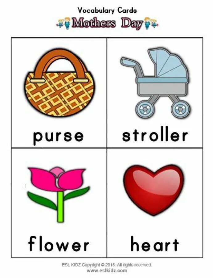 Vocabulary cards. Day флешкарты. Woman's Day Vocabulary. Mothers Day Crafts for Kids задания.