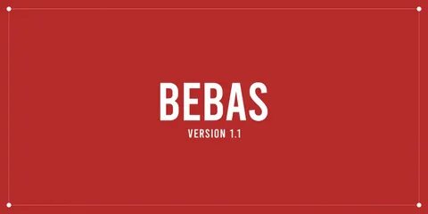 Шрифт bebas