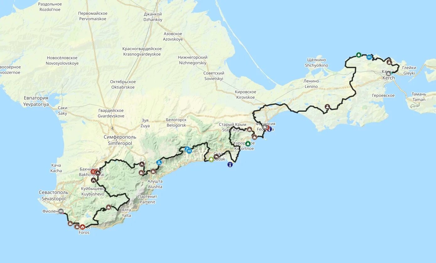 Большая крымская тропа маршрут. Большая севастопольская тропа карта. Большая крымская тропа маршрут. Большая крымская тропа маршрут. Большая севастопольская тропа маршрут на карте.