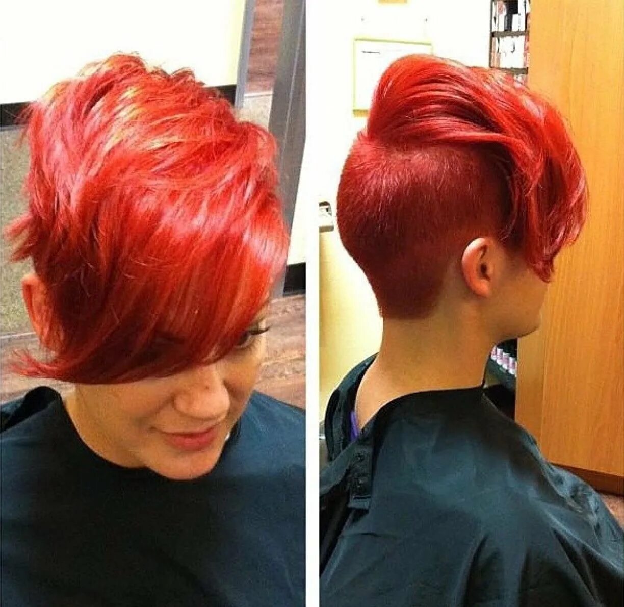 Красные волосы короткая стрижка. Окрашивание в рыжий на короткие волосы. Красное окрашивание волос на короткие волосы. Короткая стрижка рыжий цвет.