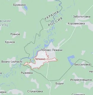 Поселок теткино на карте