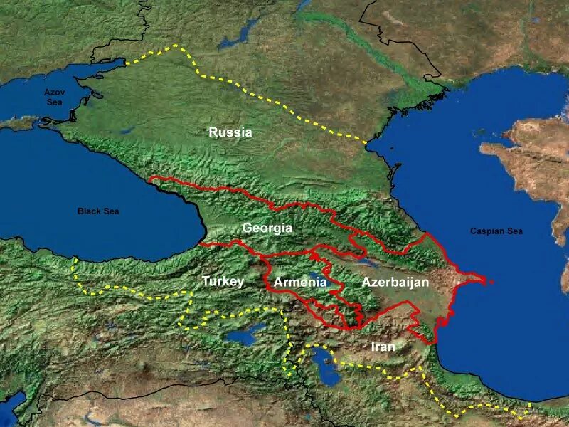Южный Кавказ. Азербайджан черное море. Горы между черным и Каспийским морями. Армения Азия или Кавказ.