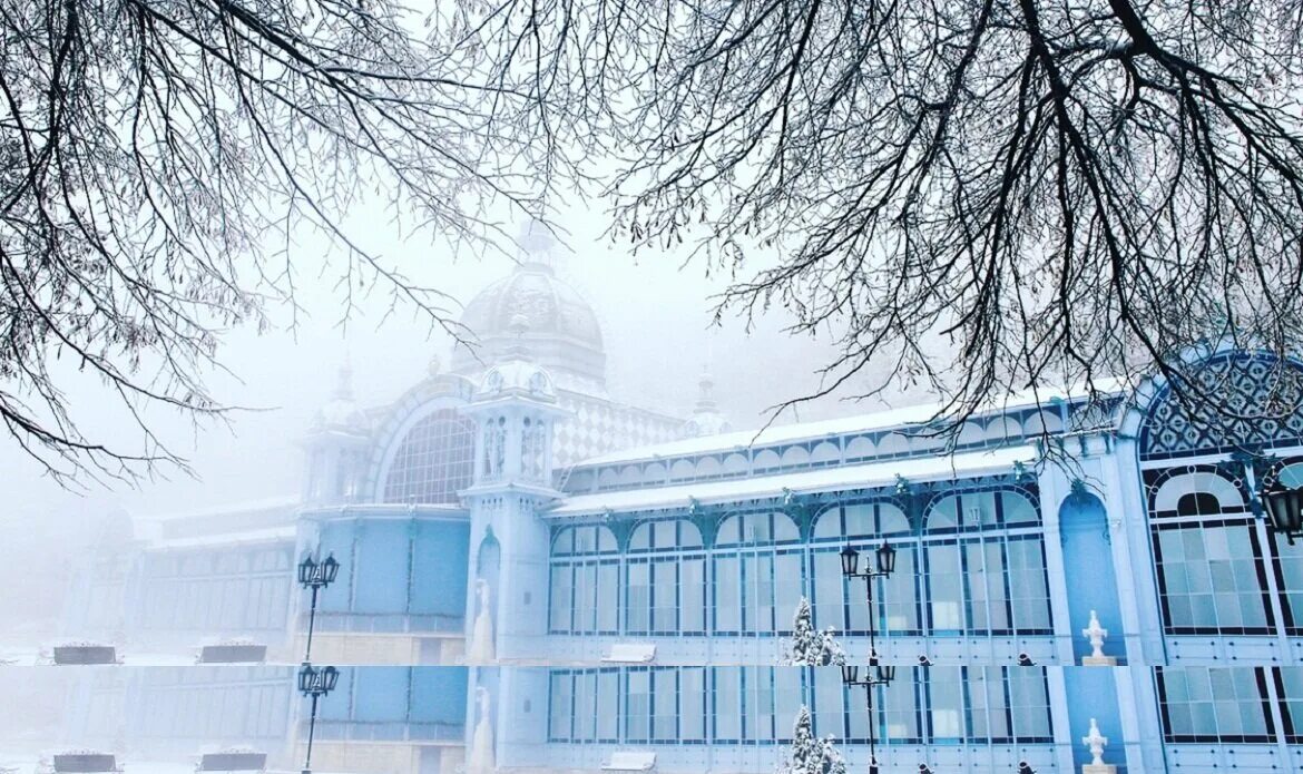 Железноводск зимой. Железноводск в январе. Заснеженный железноводск. Дк города железноводска. Железноводск 30ка.