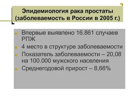 Что такое карцинома предстательной железы