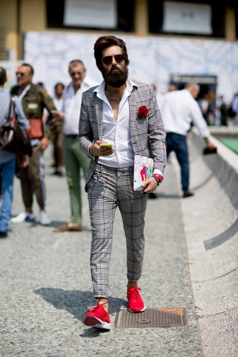 Мужские брюки Pitti uomo. Стильный мужской образ. Уличный стиль мужчины. Модные мужские образы.