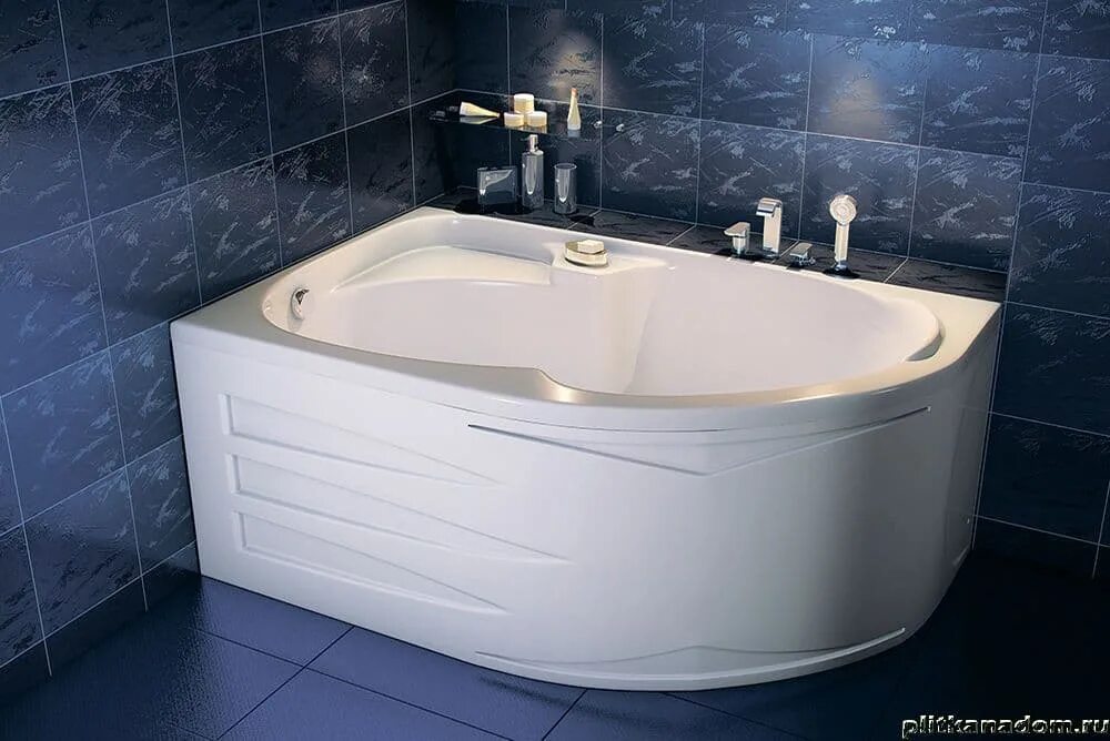 Купить ванную в орле. Акриловая ванна Cersanit 63442. Акриловая ванна в угол 1700 на 850. Ванна 170х105 левая.