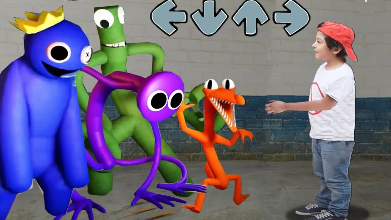 Fnf vs. Rainbow friends игра. Радужные друзья песня. Friday night funkins rainbow friends. Rainbow friends roblox грин и блю.