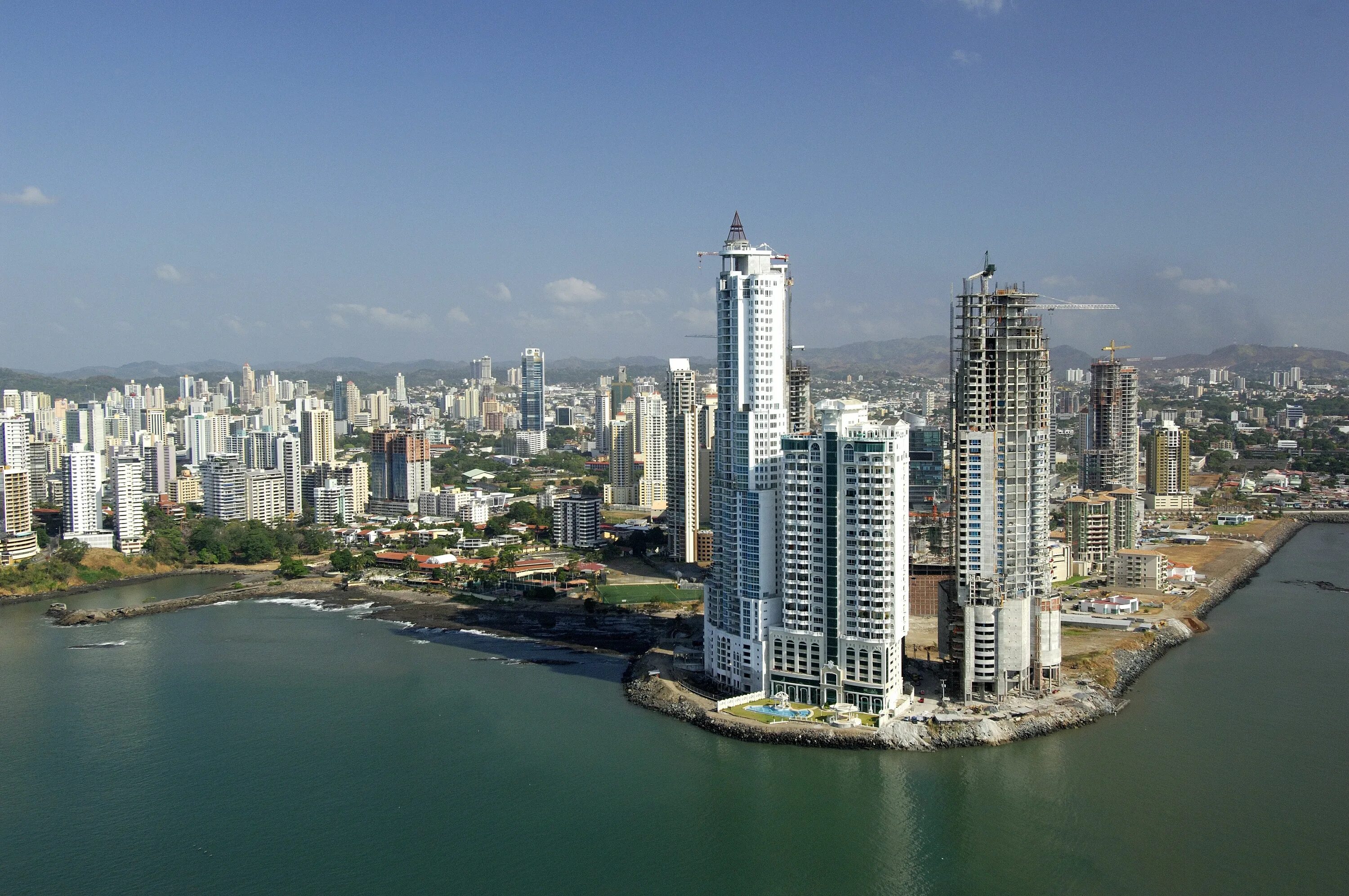 Панама-Сити Панама. Панама океан. Город Панама в Панаме.