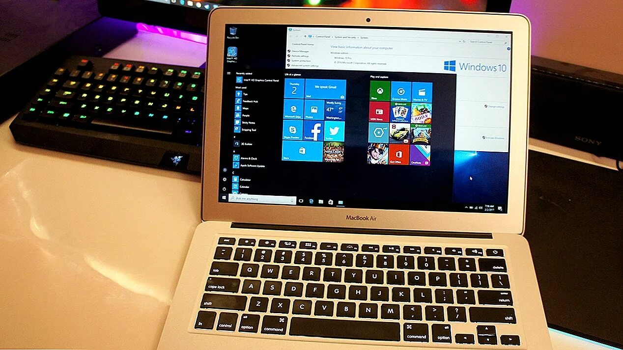 Установка windows на macbook pro. Windows 10 pro макбук с. виндовс на макбук. macbook air windows 10. макбук на виндовс 10.