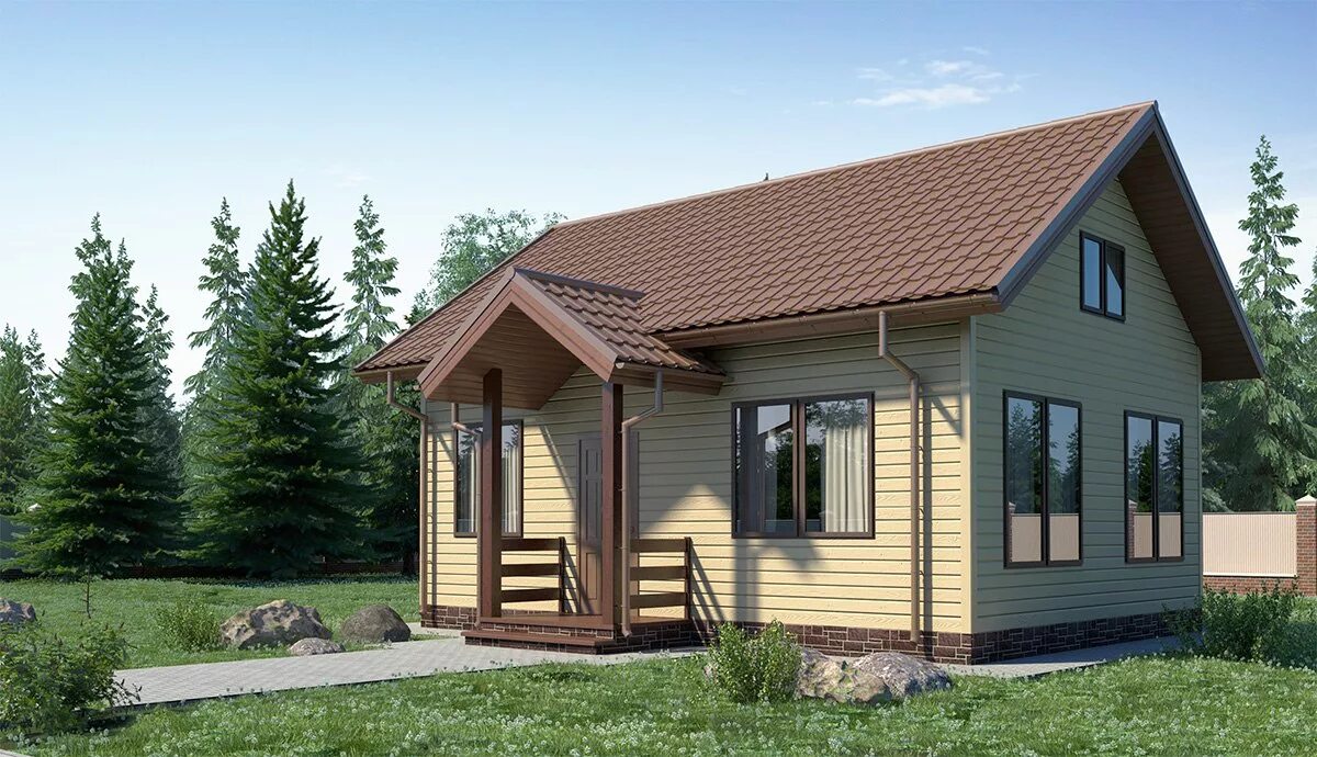 дома под ключ 6 8. щитовой домик. дом с террасой 6x6 полутораэтажный пестово. дом брус 6х6. деревянный дом 6х6 с балконом 30м3.