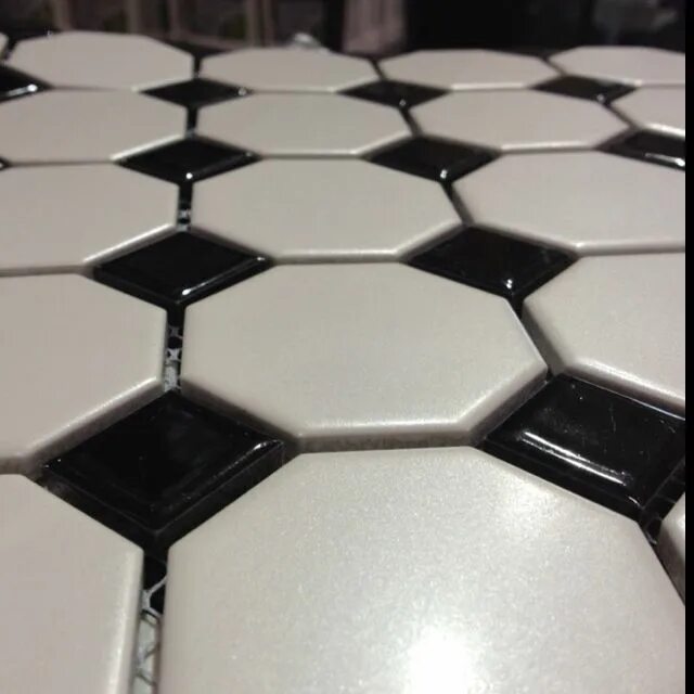 Плитка equipe octagon. Кер. Мозаика octagon big white/black matt. Star mosaic octagon. Octagon white black.