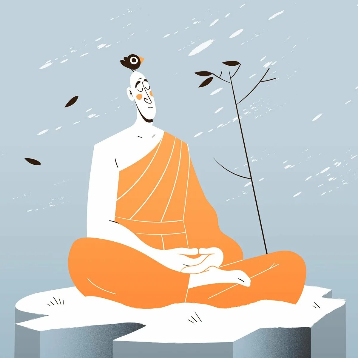 Страшно и точка дзен. Японская живопись дзен Будда. Сатори дзен буддизм. Медитация иллюстрация. Дзен рисунок.