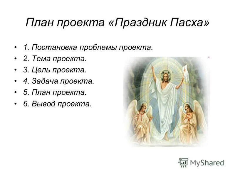 Проект по православию 4 класс пасха Орксэ 4 класс христианские праздники