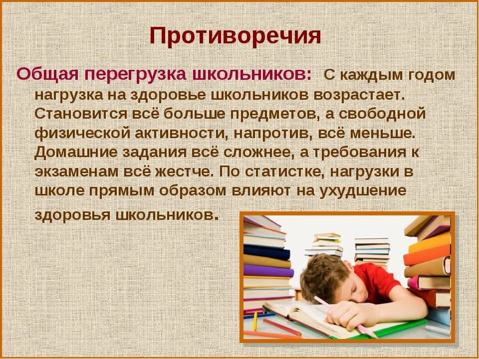 Сколько времени уходит на домашнее задание. Противоречия при выполнении домашнего задания. Домашнее задание для презентации. Нагрузка на школьников. Презентация на тему домашнее задание.