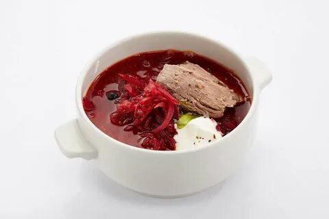Борщ с мясом говядина
