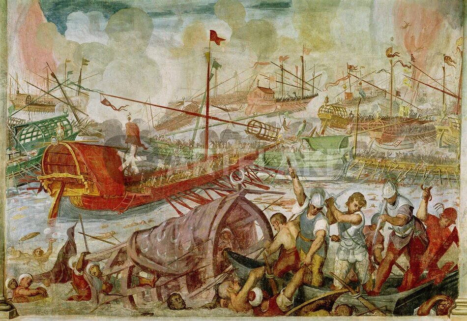 Сражение у мыса микале. Битва у лепанто 1571. морская битва при лепанто. морское сражение при лепанто. сражение у лепанто.
