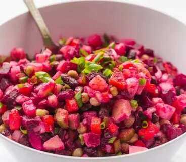 Рецепт вкусного винегрета с горошком