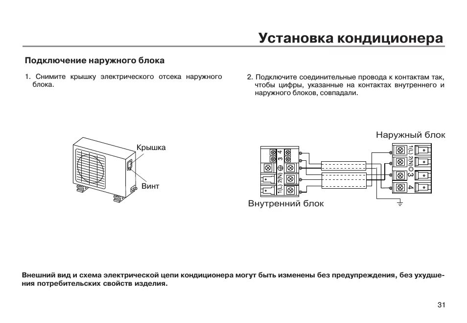 Соединение с внутренним источником. Схема подключения сплит системы наружного блока. Схема подключения сплит системы наружного блока кондиционера. Схема подключения наружного блока кондиционера к внутреннему. Схема подключения внешнего блока сплит системы.