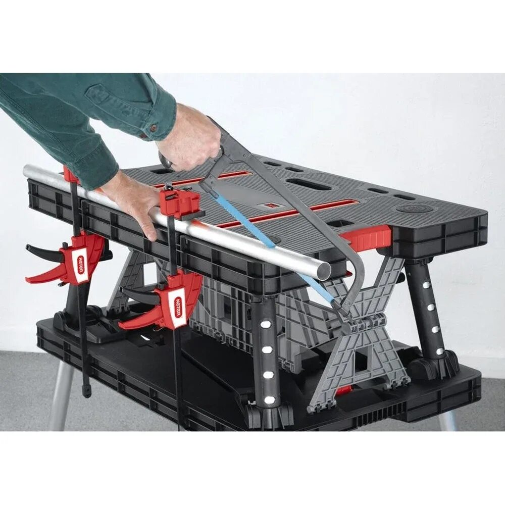 Keter folding working table. Мобильный верстак keter folding work table 17182239. верстак складной keter. верстак складной keter 17182239 850x550 мм.