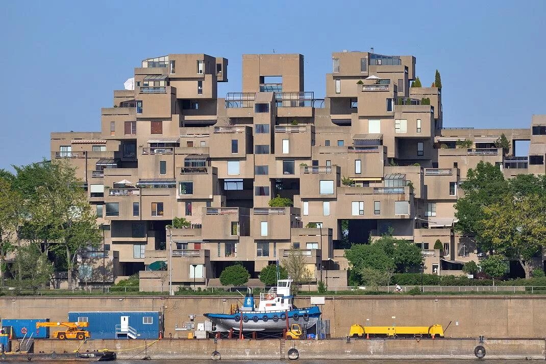 Habitat help. Хабитат 67 Монреаль. Habitat-67. Монреаль, Канада. Хабитат 67, Архитектор Моше Сафди. Хабитет-67 в Монреале, Канада, арх. м. Сафди,.