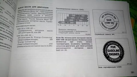 Тойота камри допуски моторного масла