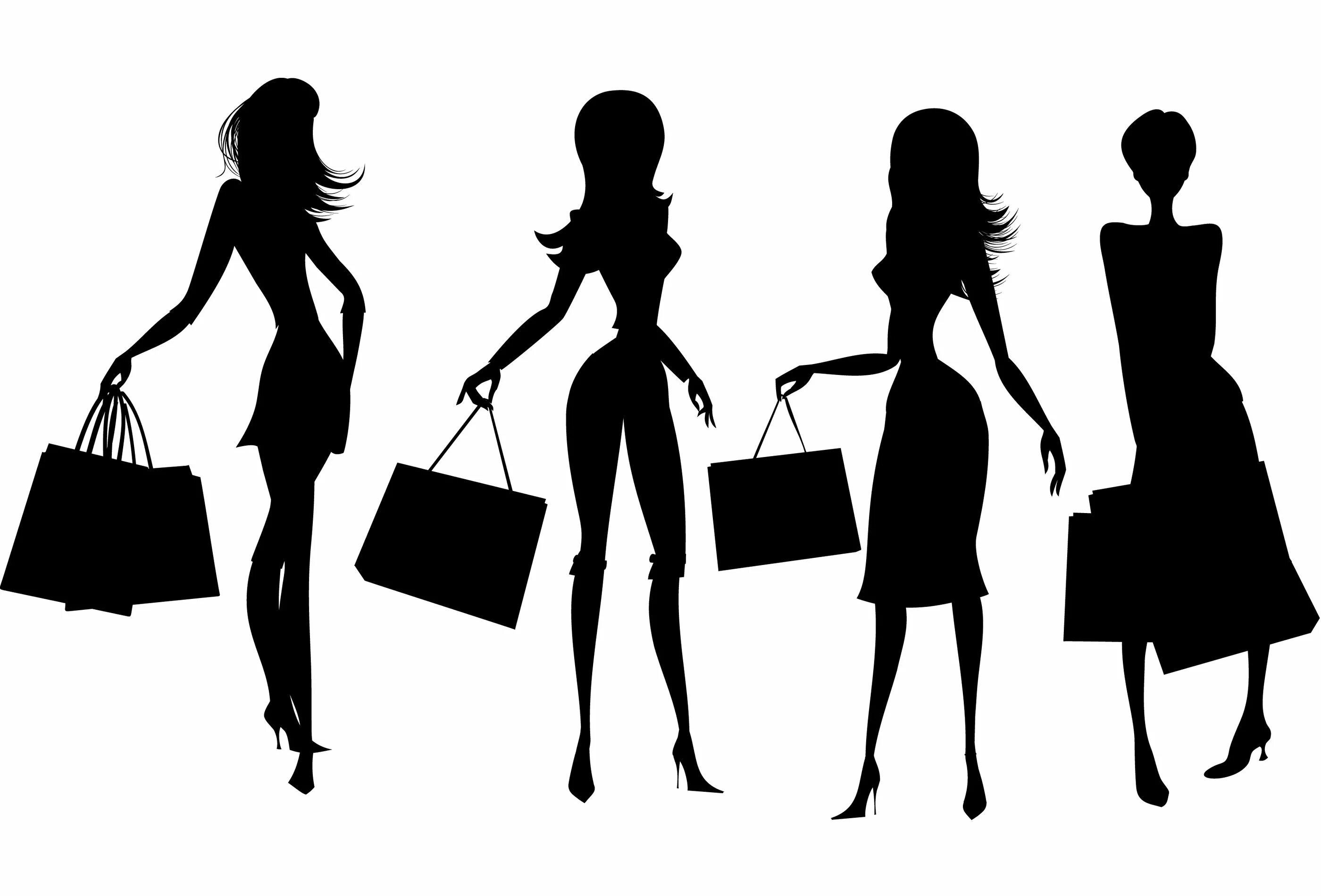 Силуэт покупателя. Силуэты людей с покупками. Иконки для магазина одежды. Девушка с пакетами. Сумка силуэт.