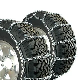 Titan Truck Link Tire Chains Wide/Dual Mount On Road Snow/Ice 8mm 7.00-20. ...