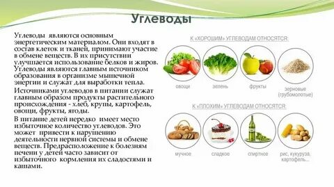 Углеводы составляют сколько процентов