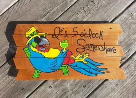 It's 5 o'clock Somewhere sign Jimmy Buffett music Pool Signs, Bea...