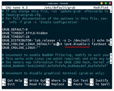 Disable linux