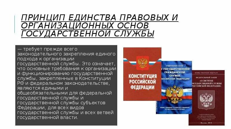 Единстве правового пространства российской федерации. Единство правовых и организационных основ государственной службы. Основы государственной службы. Организационные принципы государственной службы. Правовые основы государственной службы.