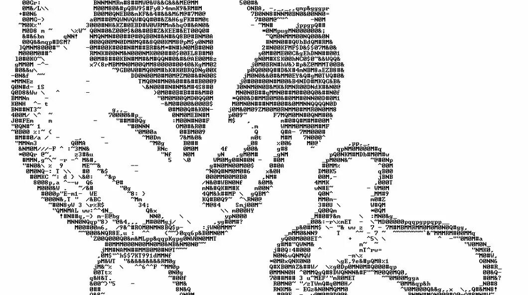 Текстовые символы точки. ASCII-Графика. ASCII Art. Изображение из текста. Преобразование изображения в ASCII.