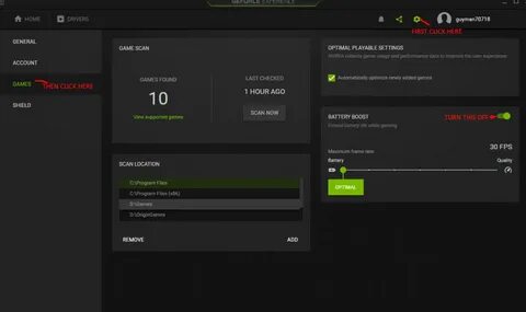 Geforce experience войти