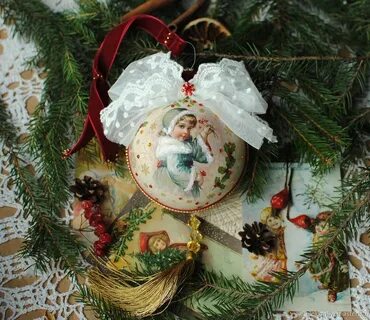 Новогодняя игрушка в новогоднем стиле