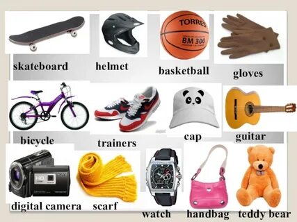 Skateboard helmet basketball gloves bicycle trainers