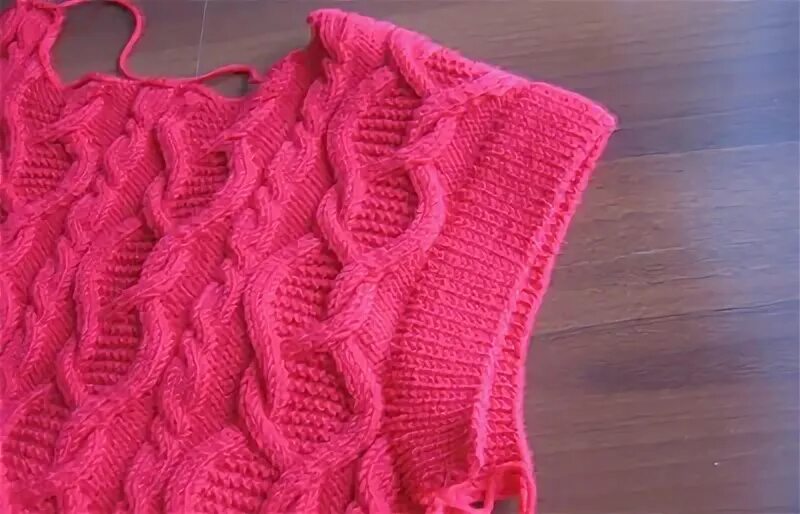 Рукава для безрукавки спицами