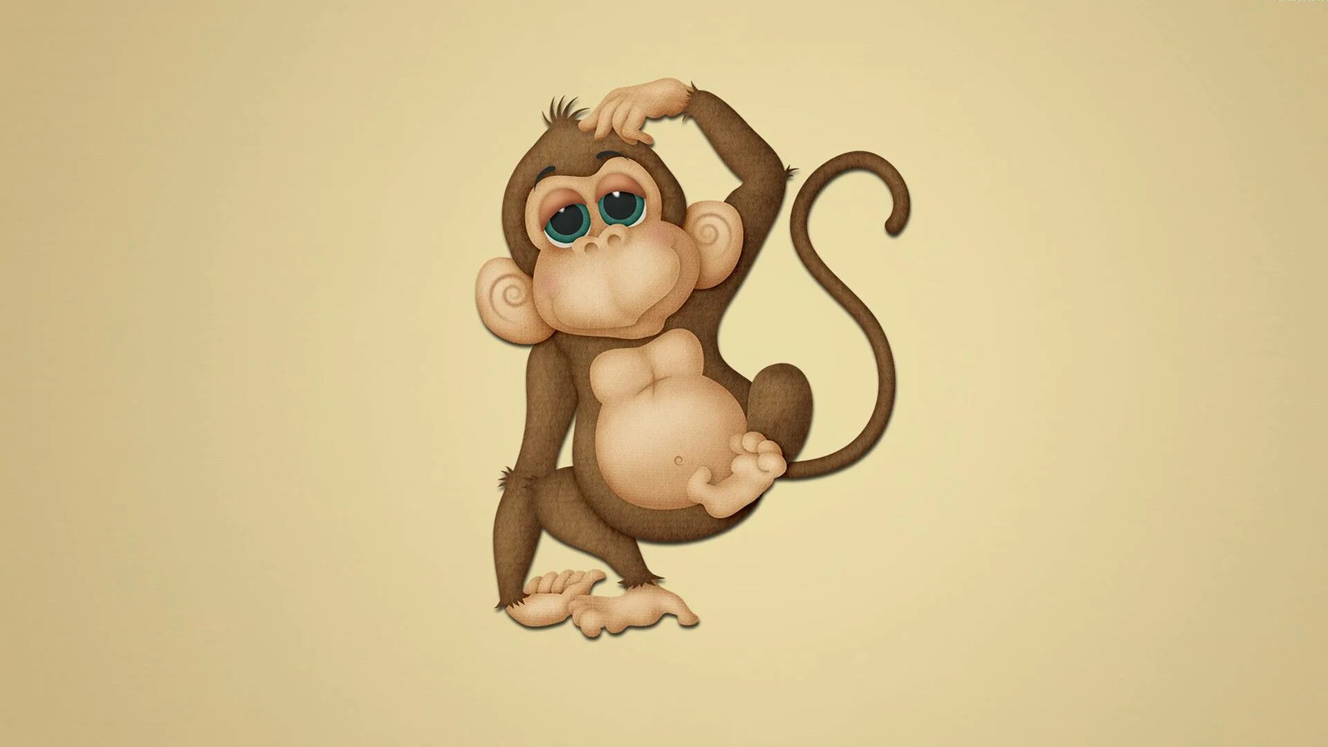 Monkey wallpapers. Обезьяна Минимализм. Милые обезьянки. Обезьяна арт. Фон с обезьянами.