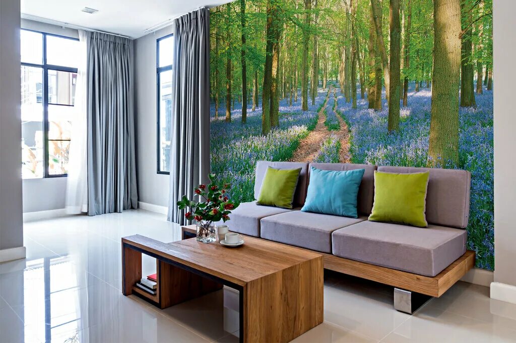 фотообои новосибирск. фотообои новосибирск. фотообои в интерьере спальни. фотообои в современном интерьере. интерьеры гостиных с фотообоями.