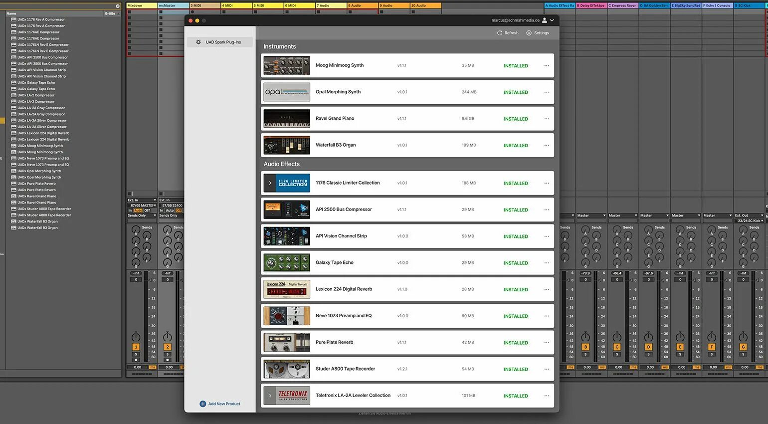 Plugin spark. Uad spark. компрессор uad. uad авторизация.