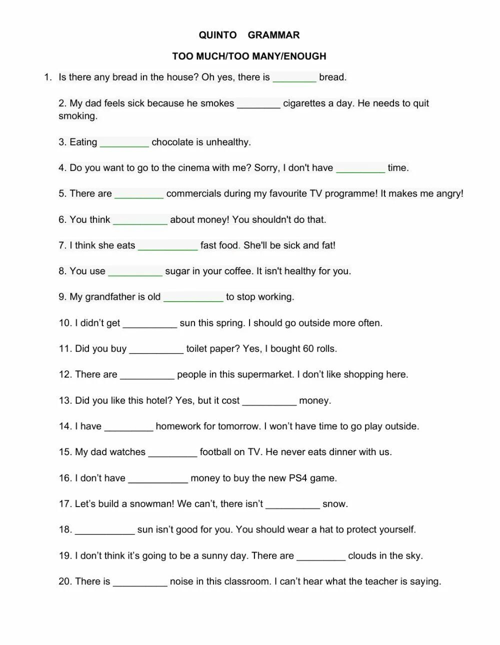 Exercises too. Квантификаторы too much too many enough. too enough упражнения. too too much too many enough правило. too much too many enough worksheets.