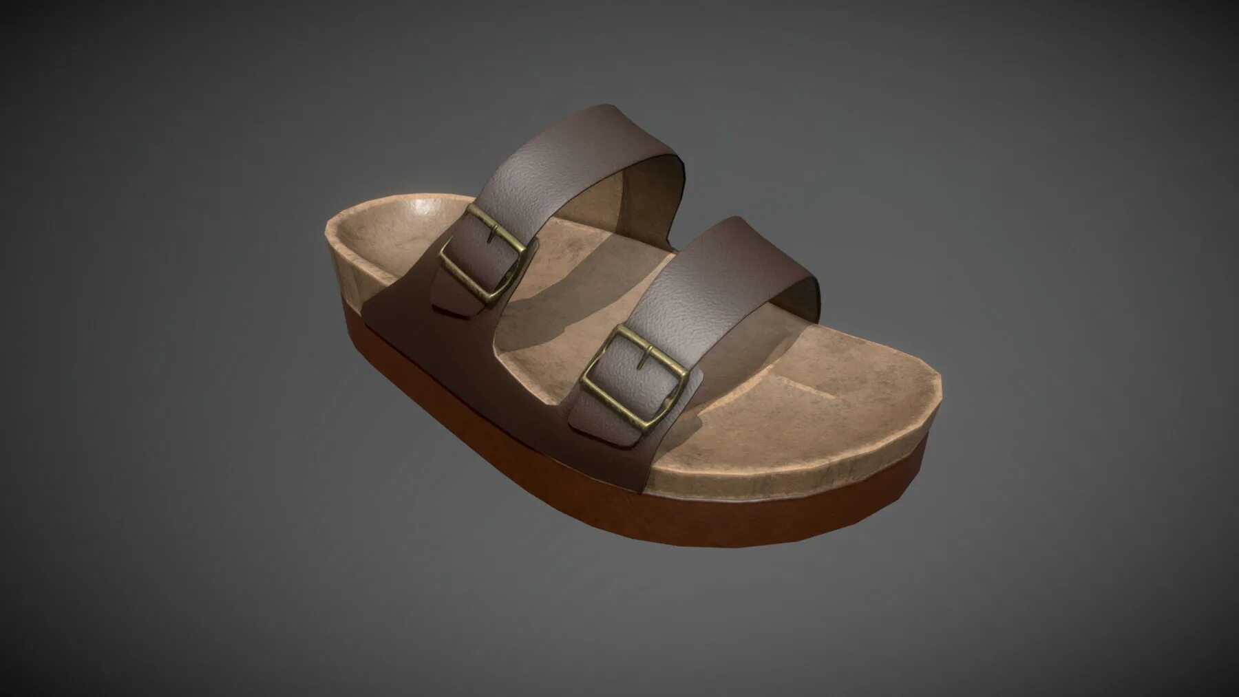 Игра сандали. Footwear model 3d. Sandals all games.