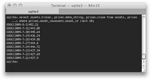 Sqlite3 select
