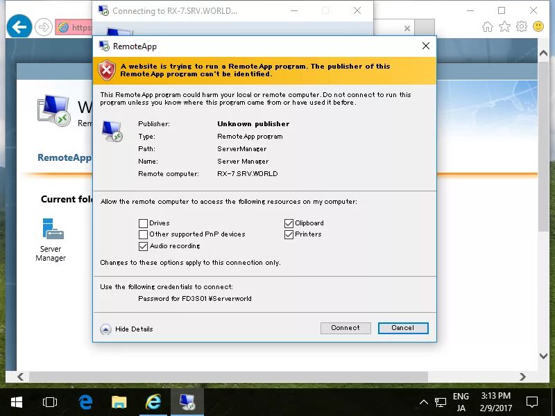 Rdweb default aspx