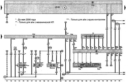 Электрические схемы фольксвагена