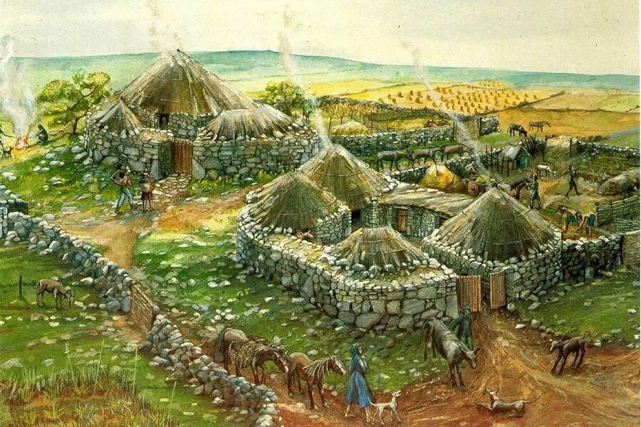 Бронзовый век поселения. Поселение деревня эпохи бронзы. городище кельтов. поселения древних кельтов. кельтская британия деревня.